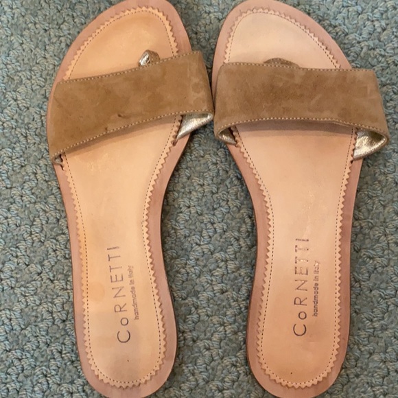 Cornetti tan Suede Sandals - Picture 3 of 4